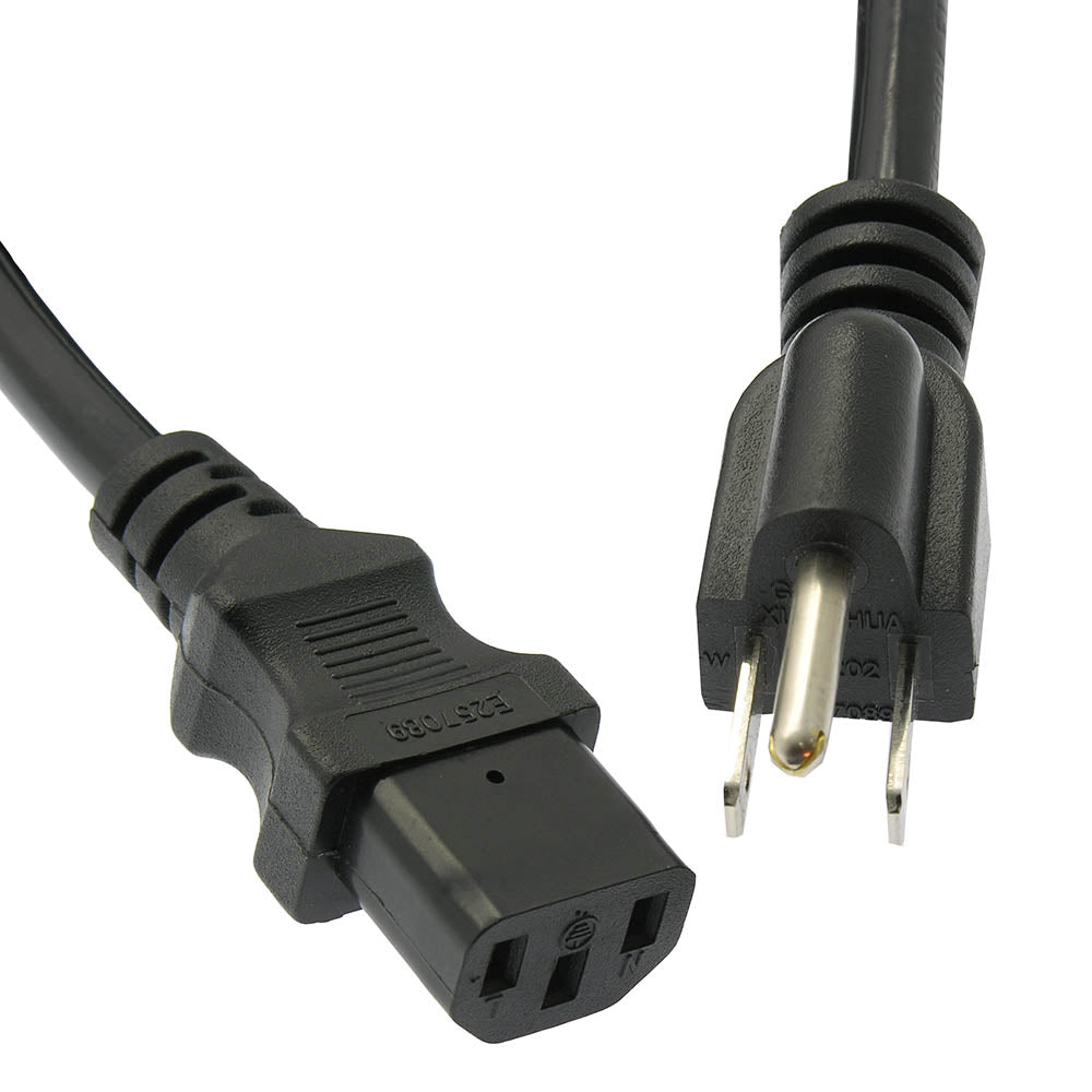 Computer Power Cord 5-15P to C-13 / SJT 16/3 Computer Power Cord 5-15P to C-13 / SJT 16/3